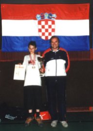 Luka Kralj (1.mj.) i Sanjin Kovačić (trener) - Treibach